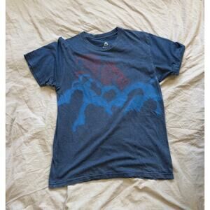 MATIX Slim Fit Blue Graphic Tee